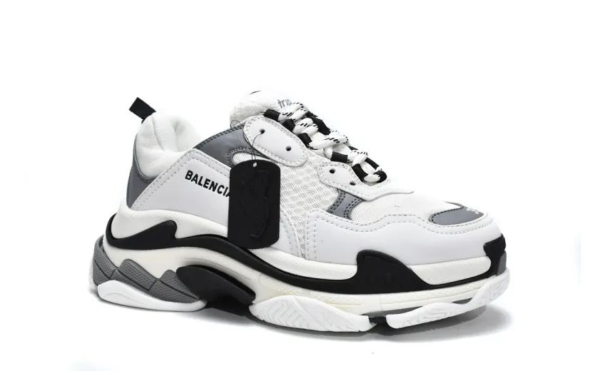  Balenciaga Triple S White Grey 536737 W09O1 9089