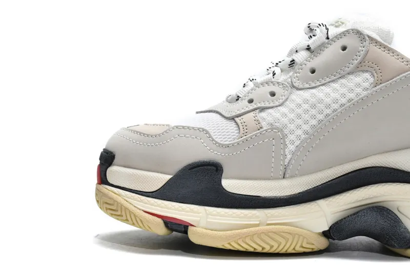  Balenciaga Triple S White Dark Grey Red 524037 W09E1 9000