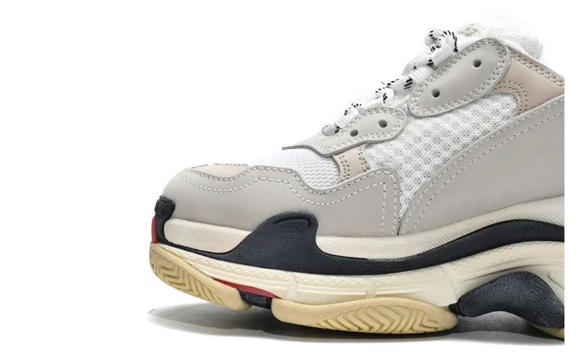  Balenciaga Triple S White Dark Grey Red 524037 W09E1 9000