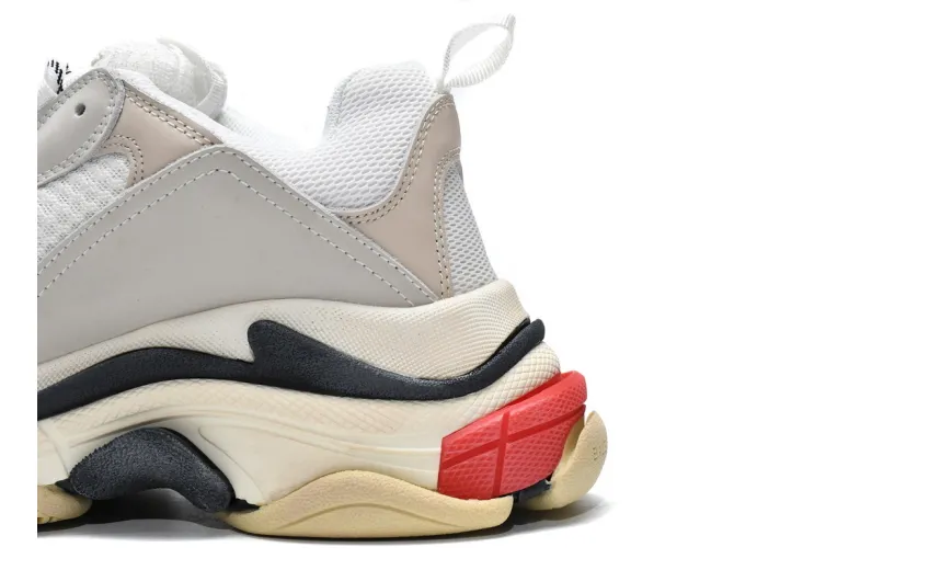  Balenciaga Triple S White Dark Grey Red 524037 W09E1 9000