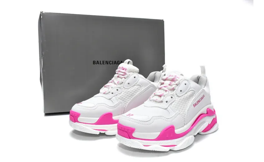  Balenciaga Triple S White Peach Red 536737 W2CA3 3890