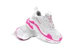  Balenciaga Triple S White Peach Red 536737 W2CA3 3890