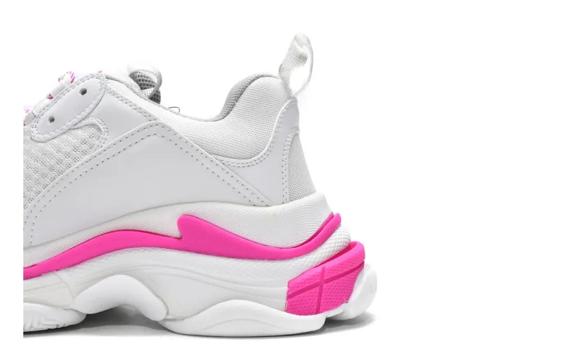  Balenciaga Triple S White Peach Red 536737 W2CA3 3890