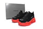  Balenciaga Triple S Black Dark Red 536737 W2FZ1 1060