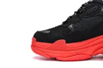  Balenciaga Triple S Black Dark Red 536737 W2FZ1 1060