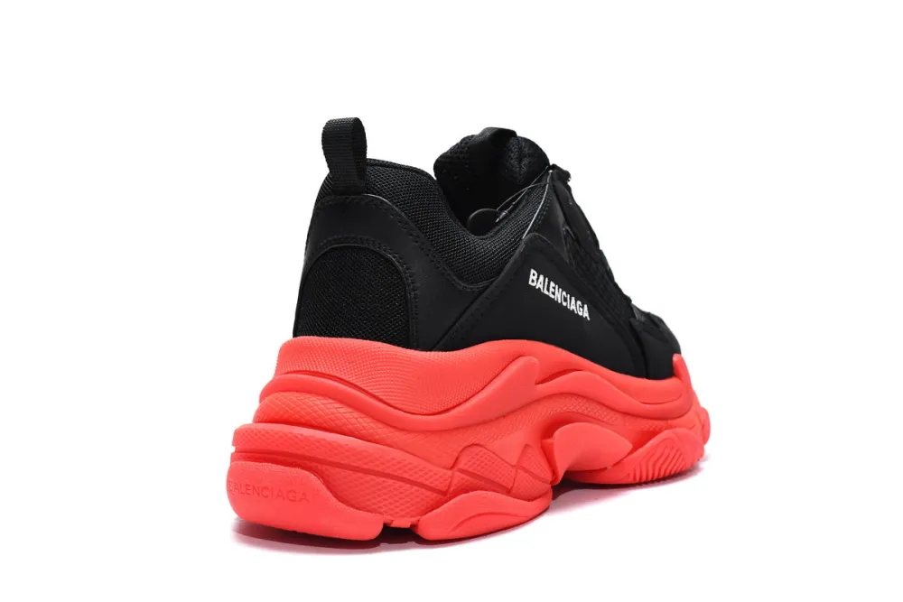  Balenciaga Triple S Black Dark Red 536737 W2FZ1 1060