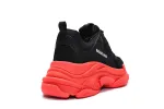  Balenciaga Triple S Black Dark Red 536737 W2FZ1 1060