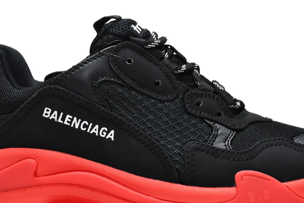  Balenciaga Triple S Black Dark Red 536737 W2FZ1 1060