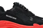  Balenciaga Triple S Black Dark Red 536737 W2FZ1 1060