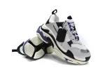  Balenciaga Triple S White Dark Blue 534217 W09E1 9000