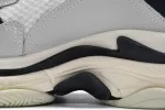  Balenciaga Triple S White Dark Blue 534217 W09E1 9000