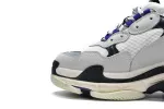  Balenciaga Triple S White Dark Blue 534217 W09E1 9000