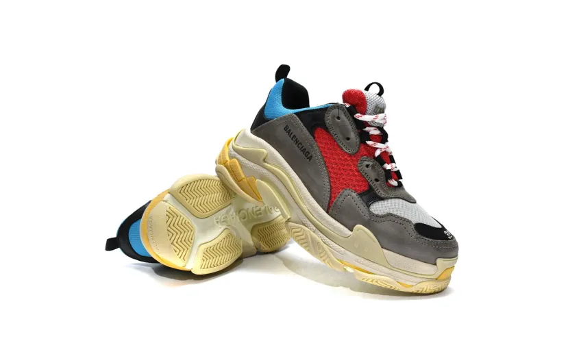  Balenciaga Triple S Blue Red 533883 W09O2 4365