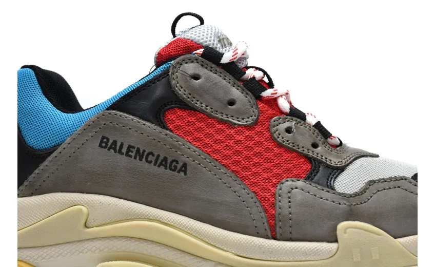  Balenciaga Triple S Blue Red 533883 W09O2 4365