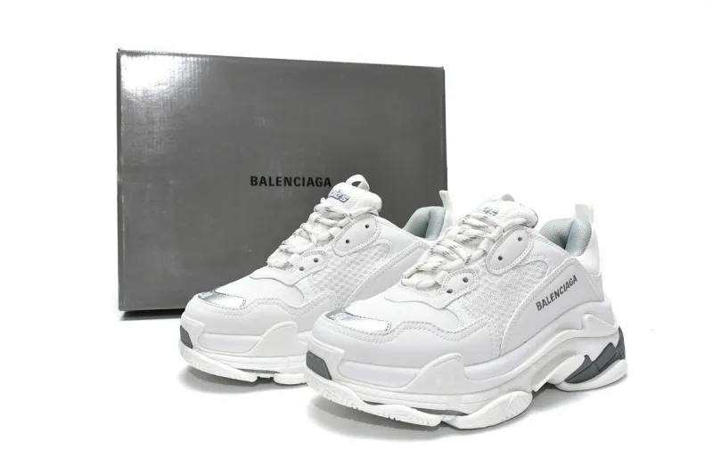  Balenciaga Triple S White Silver 524039 W2FS4 1200 