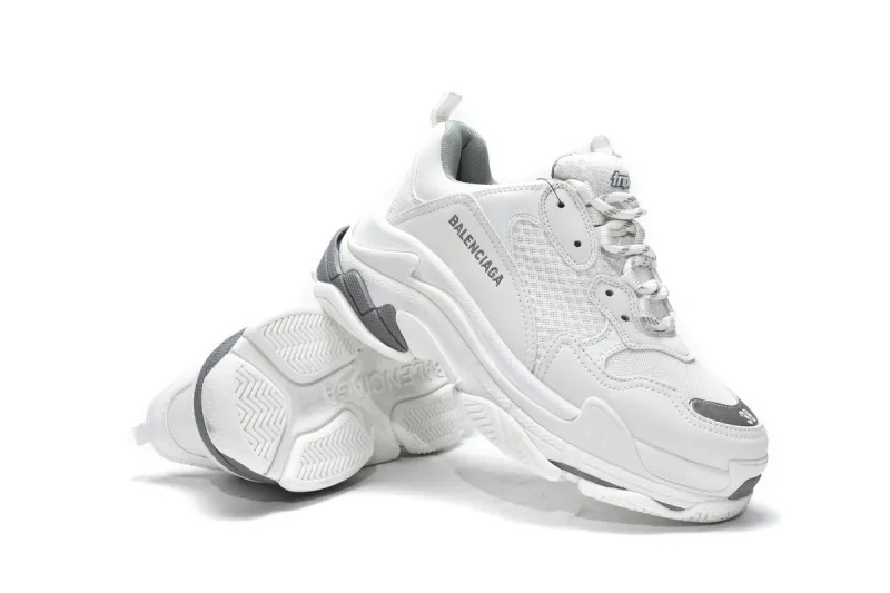  Balenciaga Triple S White Silver 524039 W2FS4 1200 