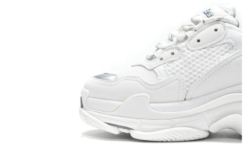  Balenciaga Triple S White Silver 524039 W2FS4 1200 