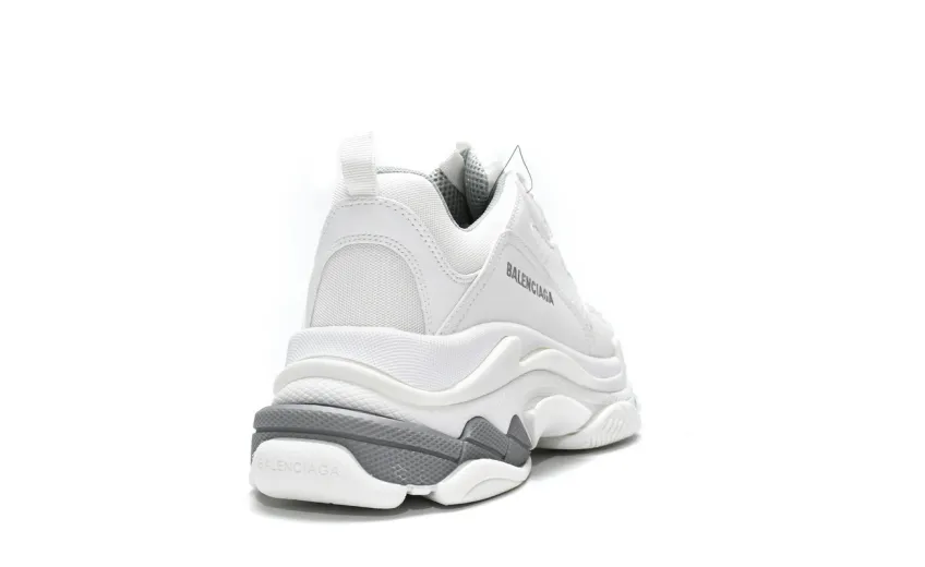  Balenciaga Triple S White Silver 524039 W2FS4 1200 
