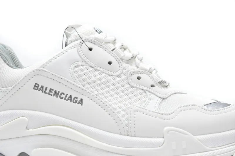  Balenciaga Triple S White Silver 524039 W2FS4 1200 