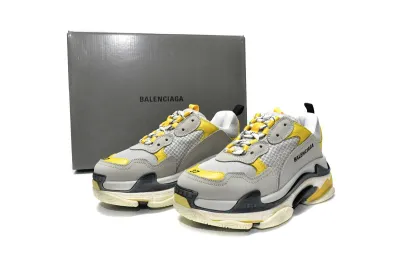  Balenciaga Triple S Grey Yellow 524037 W0E1 9000 01