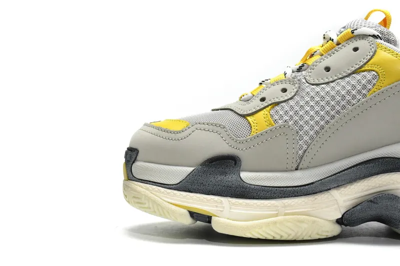 Balenciaga Triple S Grey Yellow 524037 W0E1 9000