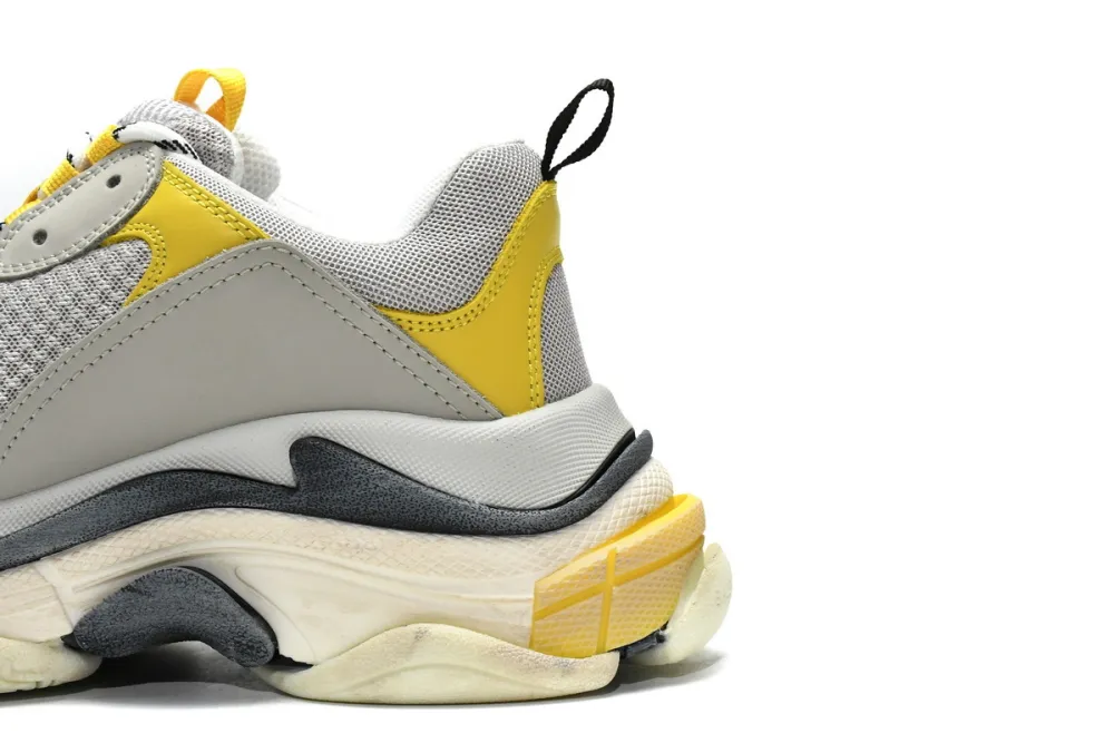  Balenciaga Triple S Grey Yellow 524037 W0E1 9000