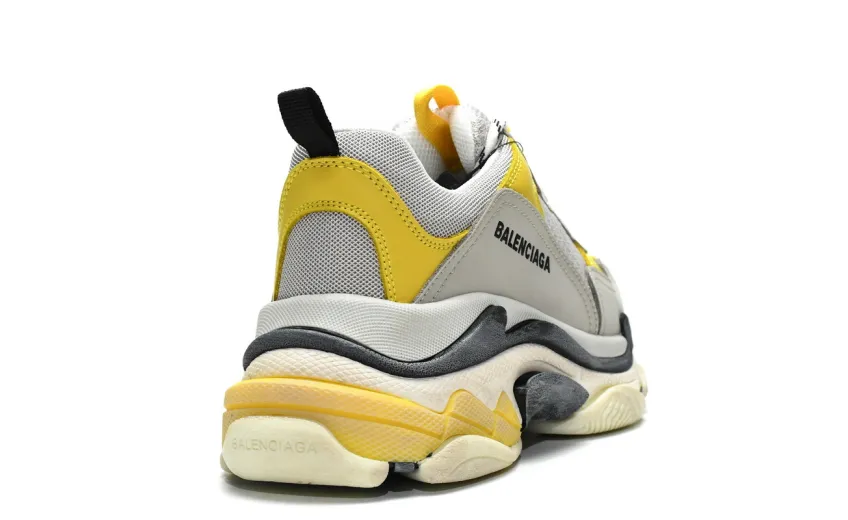  Balenciaga Triple S Grey Yellow 524037 W0E1 9000