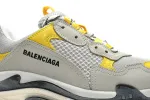  Balenciaga Triple S Grey Yellow 524037 W0E1 9000
