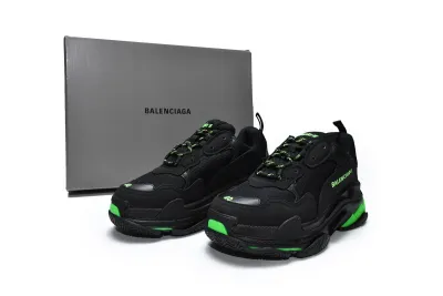  Balenciaga Triple S Black Green 544355 W09ON 1045 01