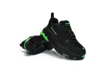  Balenciaga Triple S Black Green 544355 W09ON 1045