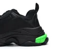  Balenciaga Triple S Black Green 544355 W09ON 1045