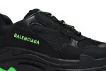  Balenciaga Triple S Black Green 544355 W09ON 1045