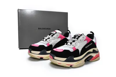  Balenciaga Triple S Black Pink 524039 W09O6 5671 01