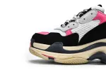  Balenciaga Triple S Black Pink 524039 W09O6 5671