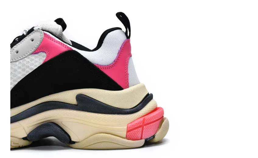  Balenciaga Triple S Black Pink 524039 W09O6 5671