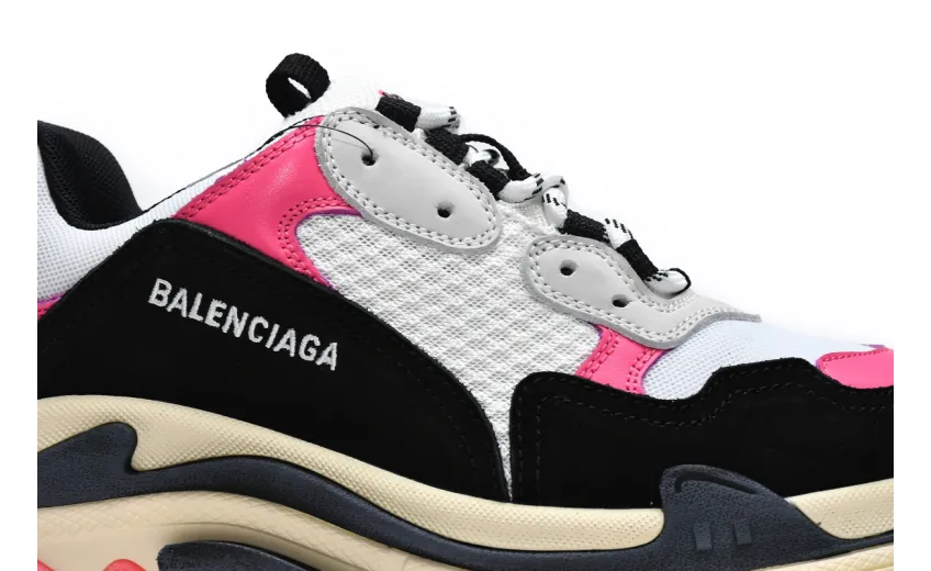  Balenciaga Triple S Black Pink 524039 W09O6 5671