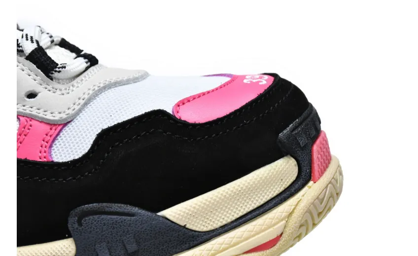  Balenciaga Triple S Black Pink 524039 W09O6 5671