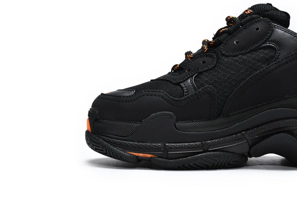  Balenciaga Triple S Black Orange 536737 W2FA1 9188