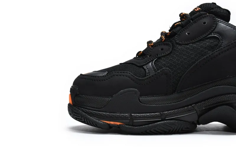  Balenciaga Triple S Black Orange 536737 W2FA1 9188