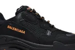  Balenciaga Triple S Black Orange 536737 W2FA1 9188