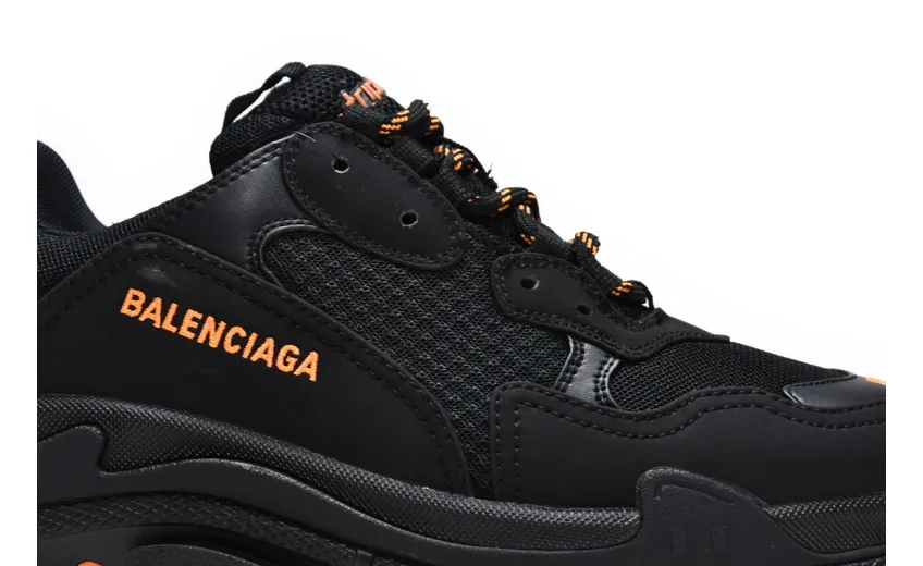  Balenciaga Triple S Black Orange 536737 W2FA1 9188