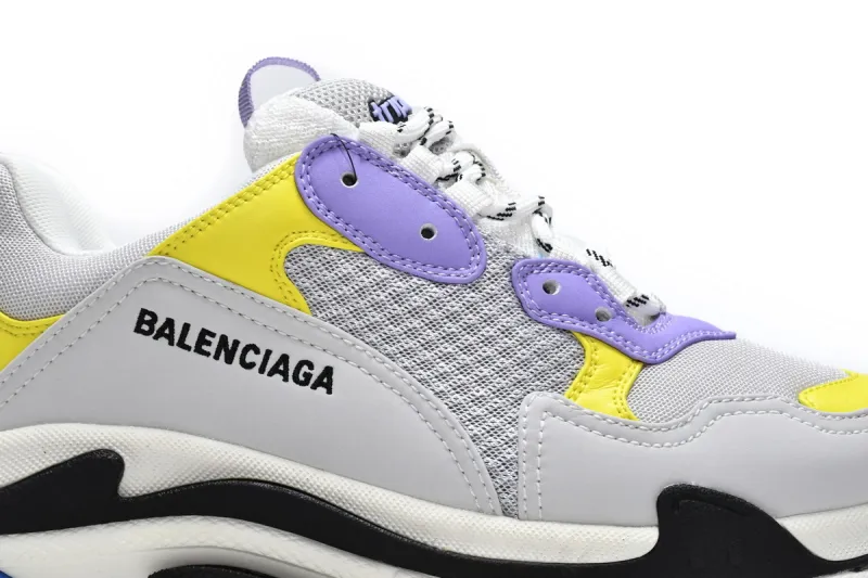  Balenciaga Triple S Black Grey Blue 524039 W09OH 8081