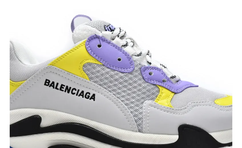  Balenciaga Triple S Black Grey Blue 524039 W09OH 8081