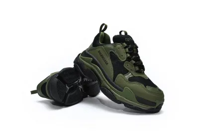  Balenciaga Triple S Army Green 536737 W09O6 9888 02
