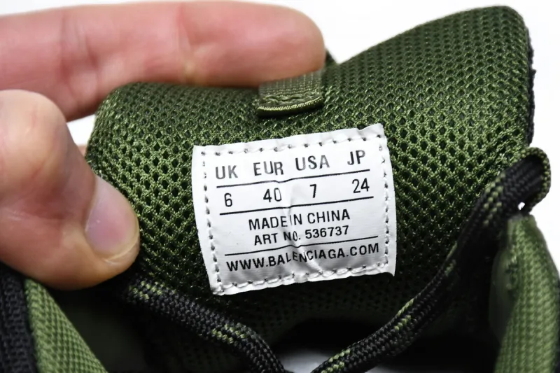  Balenciaga Triple S Army Green 536737 W09O6 9888