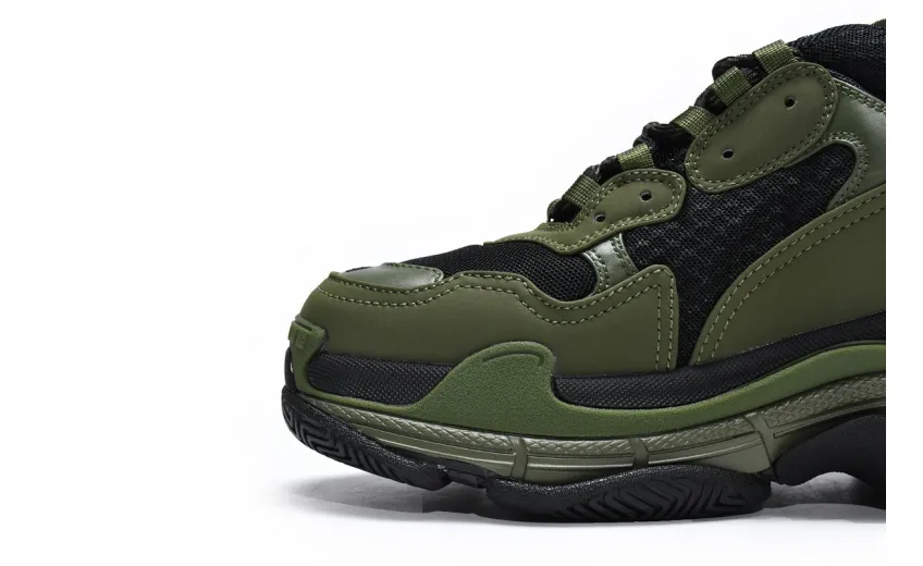  Balenciaga Triple S Army Green 536737 W09O6 9888
