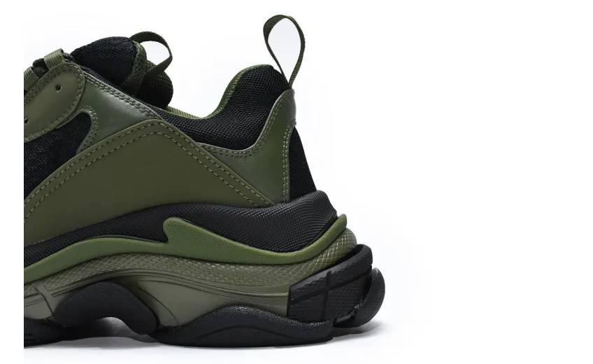 Balenciaga Triple S Army Green 536737 W09O6 9888