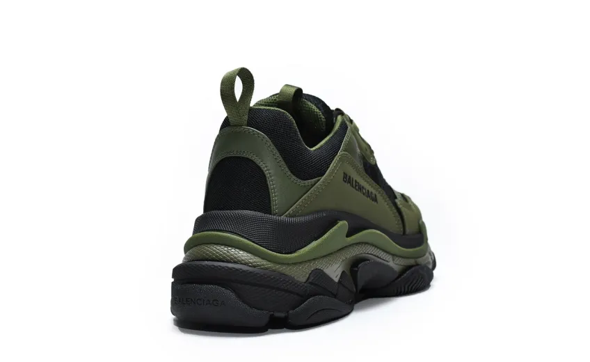  Balenciaga Triple S Army Green 536737 W09O6 9888