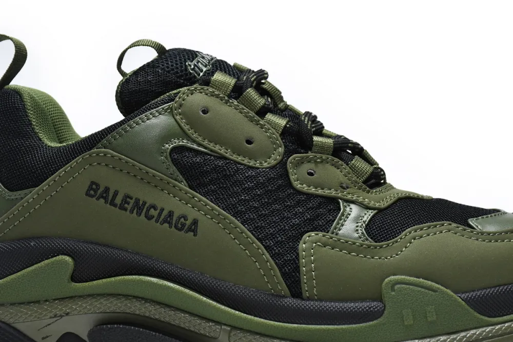  Balenciaga Triple S Army Green 536737 W09O6 9888