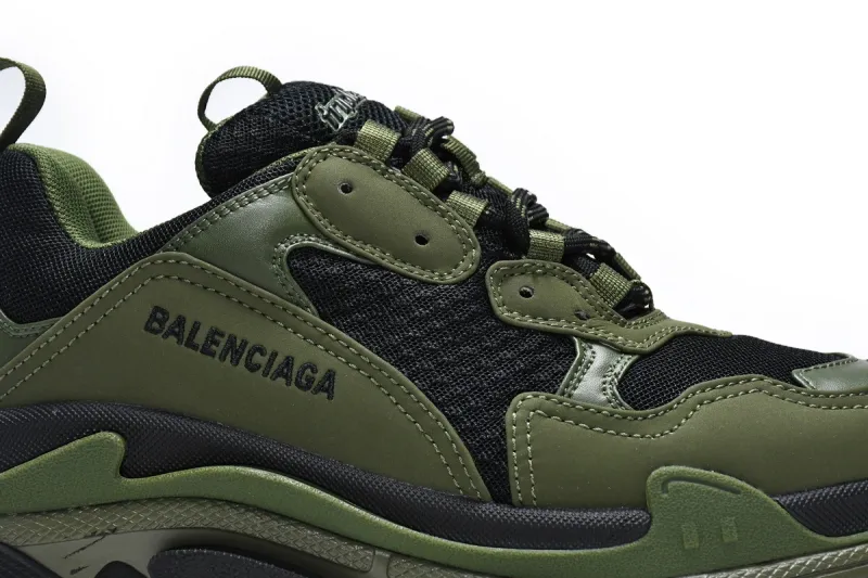  Balenciaga Triple S Army Green 536737 W09O6 9888